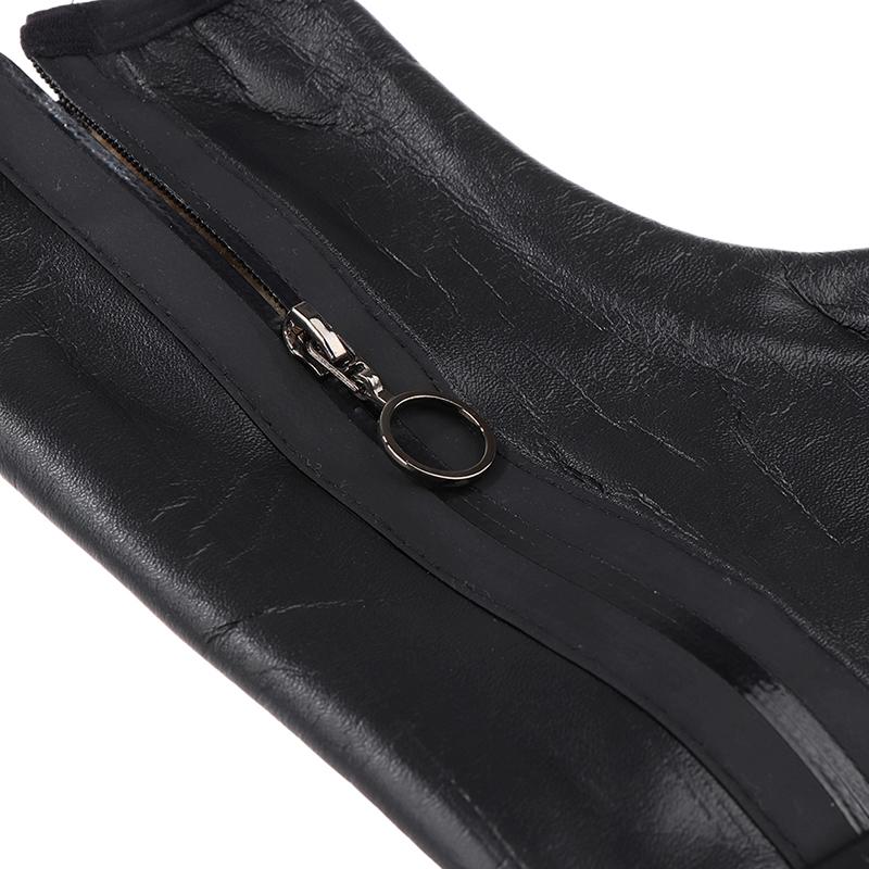 1 Paio di Calzini Caldi Unisex Invernali Caldi in Pelle con Velluto Plus Ispessiti Termici con Zip per Interni Morbidi Antiscivolo Calzini in Pelle
