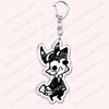 Heiß Populär Anime Cartoon Dämon Figur Schlüsselanhänger für Zubehör Tasche Angel Dust Schlüsselanhänger Ring Schlüsselring Schmuck Fans Freunde Geschenke