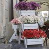 2X Plastic Garden Artificial Flowers Violet Plants Romantic Flower Bouquet Window Kitchen Table Office Pot