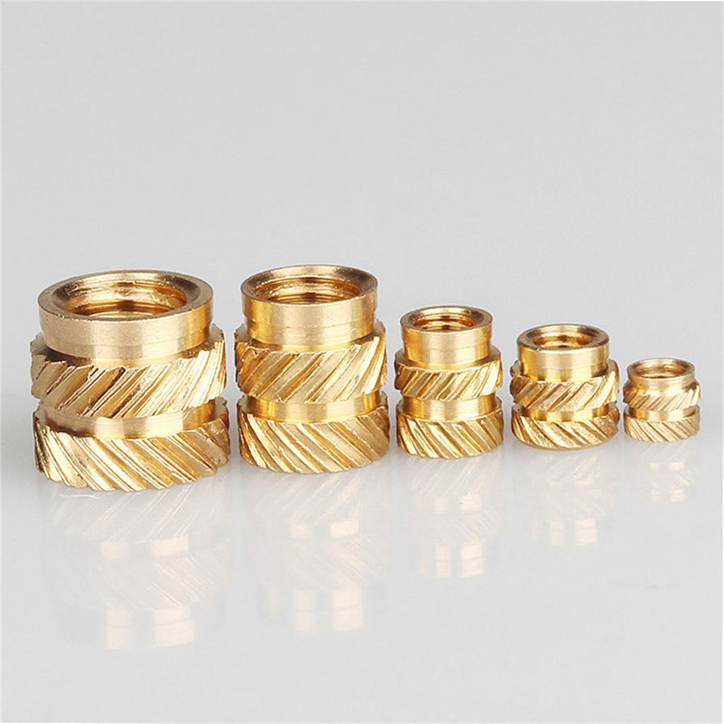 Messingmutternsatz, korrosionsbeständige Mutter, Messingmutternsatz mit Gewindeeinsatz, Metallmutternsortiment für Wartungsprojekte