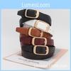 Trendy Women Decorative Jeans Belt Buckle Waistband Casual Black Streetwear
