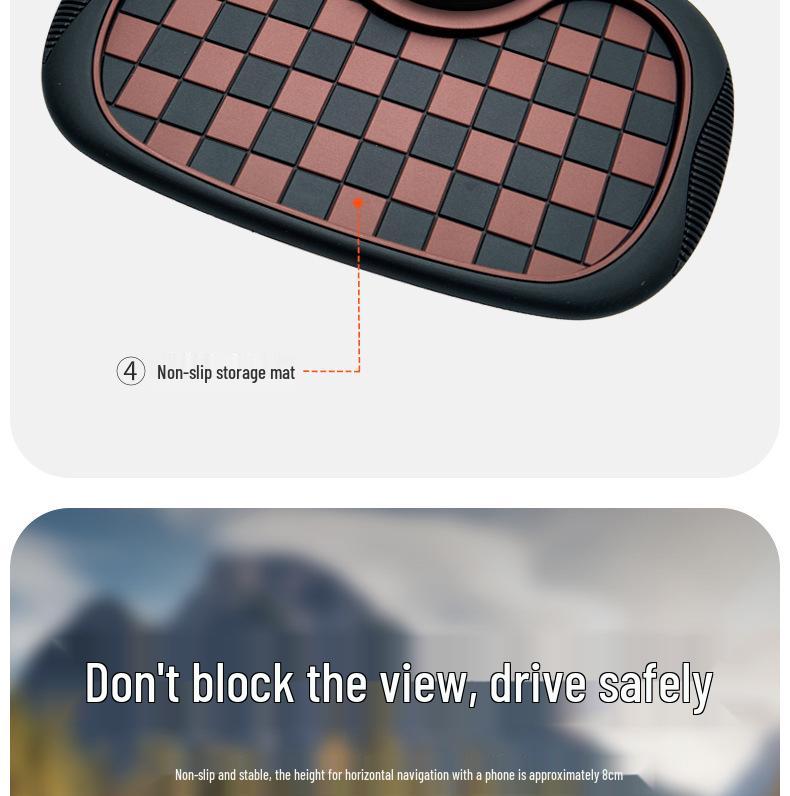 Multifunctional Anti-slip Pad & Mobile Holder with Parking Number Plate