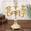 Retro Zinc Alloy Candle Holder Multi Head Candle Rack Wedding Decoration Candlestick Holder Candlelight Dinner Candles Stand