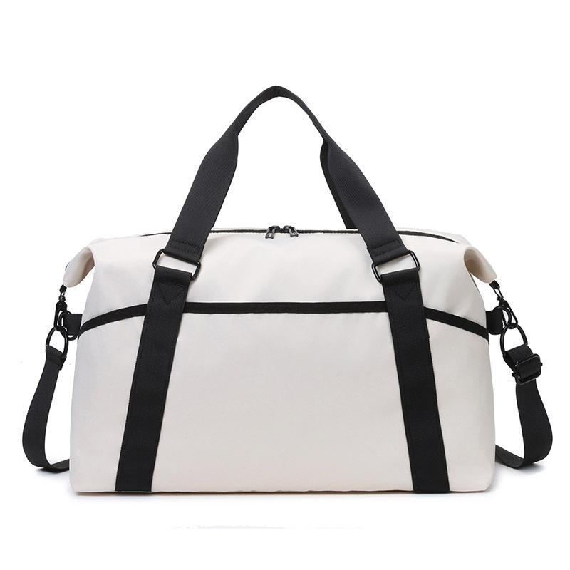 Simple and Casual Large Capacity Multi-pocket Can Be Used To Pull Lever Handbags Wet and Separate Sports Contrasting Color Fitness Bag