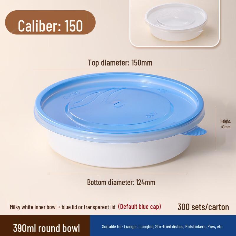 Handun Disposable Round Soup Bowls with Lids