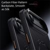 Carbon Fiber Aramid Style for MagSafe Case for iPhone 16 15 14 13 12 17 Pro Max 16e 17 Air Plus Ring Stand Holder Cover LMD004