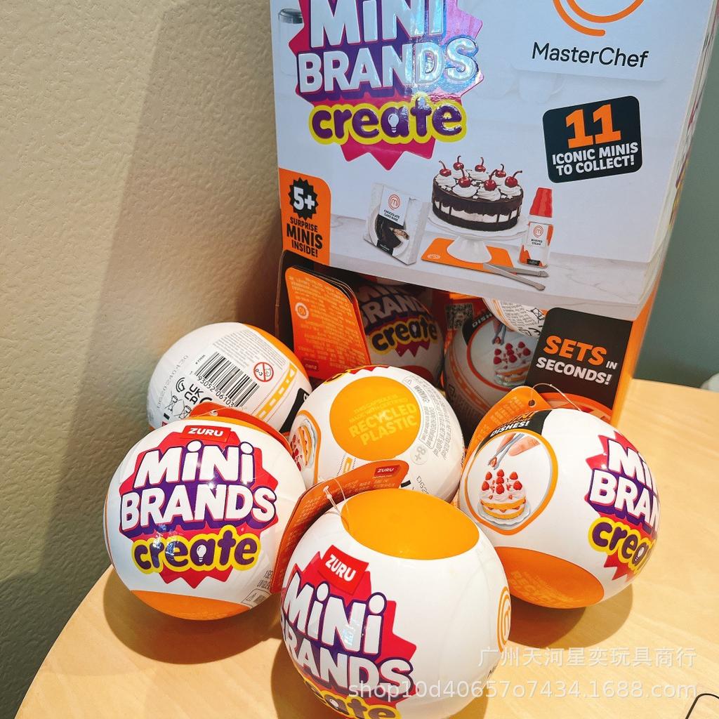 Zuru Mini Brands Create Masterchef Miniature Surprise Blind Ball 11 Iconic Cooking Themed Collectible Minis Toy Gifts
