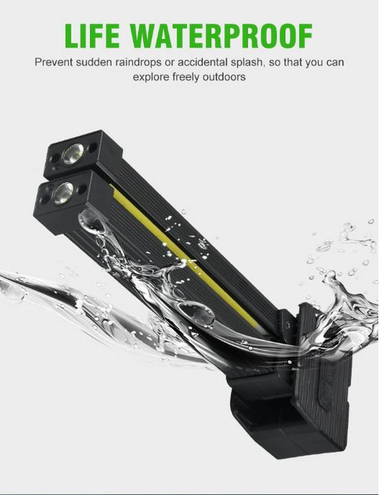 Multi-Functional Folding Camping Flashlight for Outdoor and Auto Repair Use