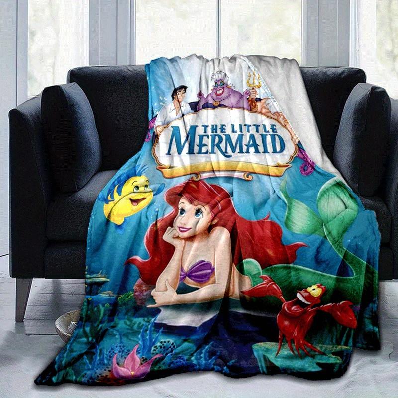 

1pc Mermai Printing Blanket - Soft, All-Season Throw for Living Room, Beroom,Personalize Gift with Aorable Cartoon esign 80cmx120cm(31inx47in)