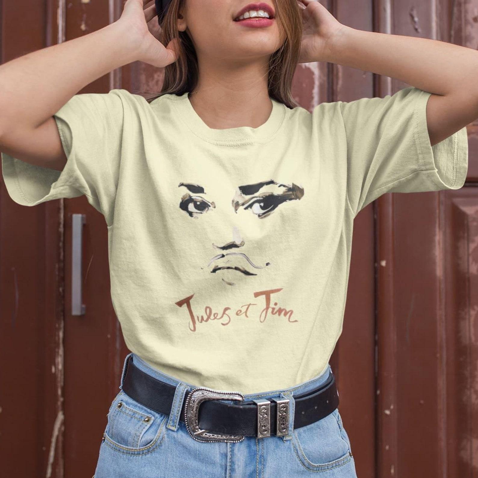 Jules et Jim T-Shirt - Truffaut Film - French New Wave Gift - 60s Classic Cinema Shirt L