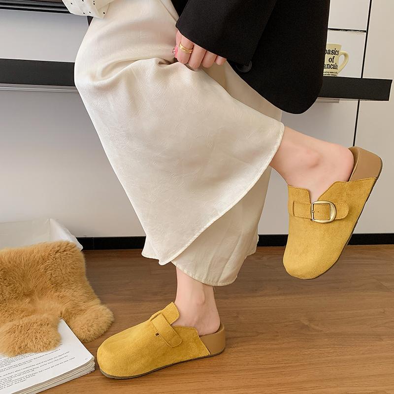Fashion Women's Shoes Women's Closed Toe Slippers Women's Sandals Retro Fashion Garden Clog Slide 2025 New  Slipper