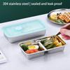 Reusable Stainless Steel Snack Containers Anti-scalding Divided Lunch Plate  Picnic