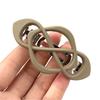 Hair Barrette Retro Style Hollow Metal Spring Design Back Head Hair Clip Women Matte Finish Hair Accessories