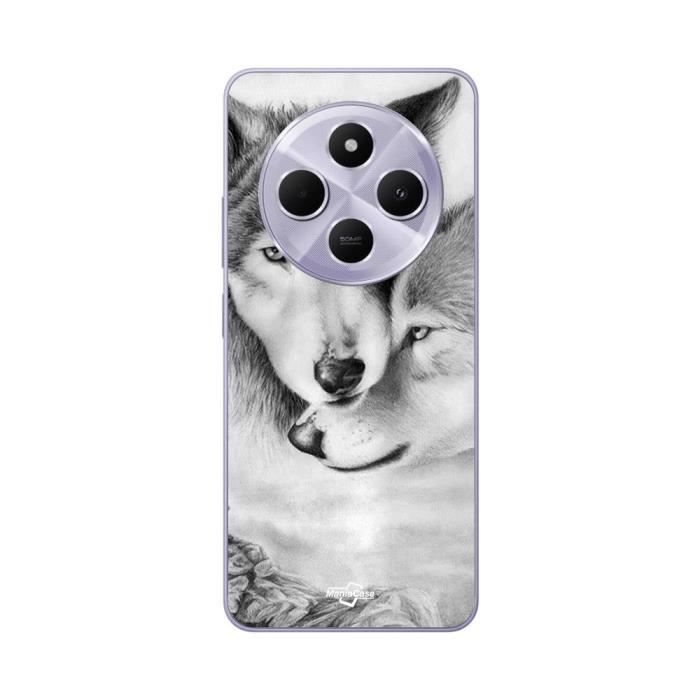 Coque - Maniacase - Xiaomi Redmi 14C - Animal noir et blanc - Souple - Mixte