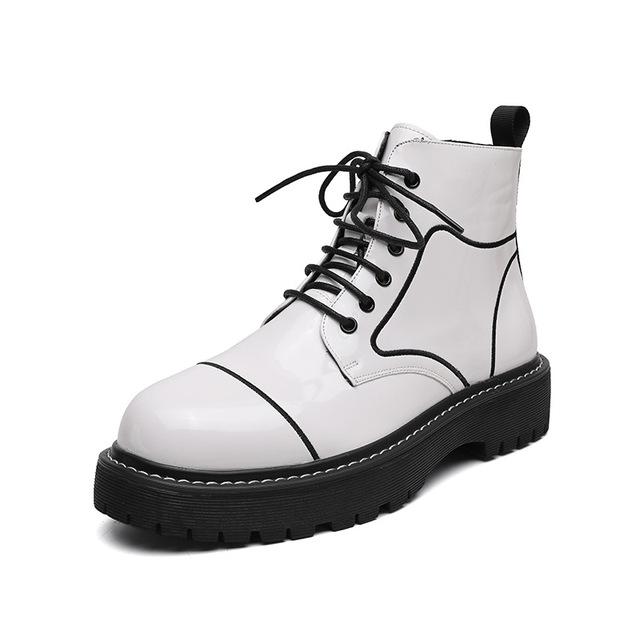 Neue Martin-Stiefel für Herren, Herbst, personalisierte Mode, vielseitig, bequem, dicke Sohle, kurze Stiefel, modische Herrenschuhe, Herrenstiefel