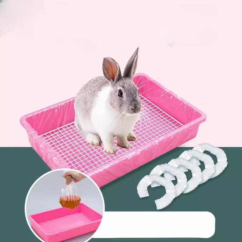 50 Stück Einweg-Kaninchenkäfig-Einlage Kunststoff-Kaninchenkäfig-Matte Reinigungsmatte Hamster Hundekäfig Ersatzwindel Universelle Toilettenfolie