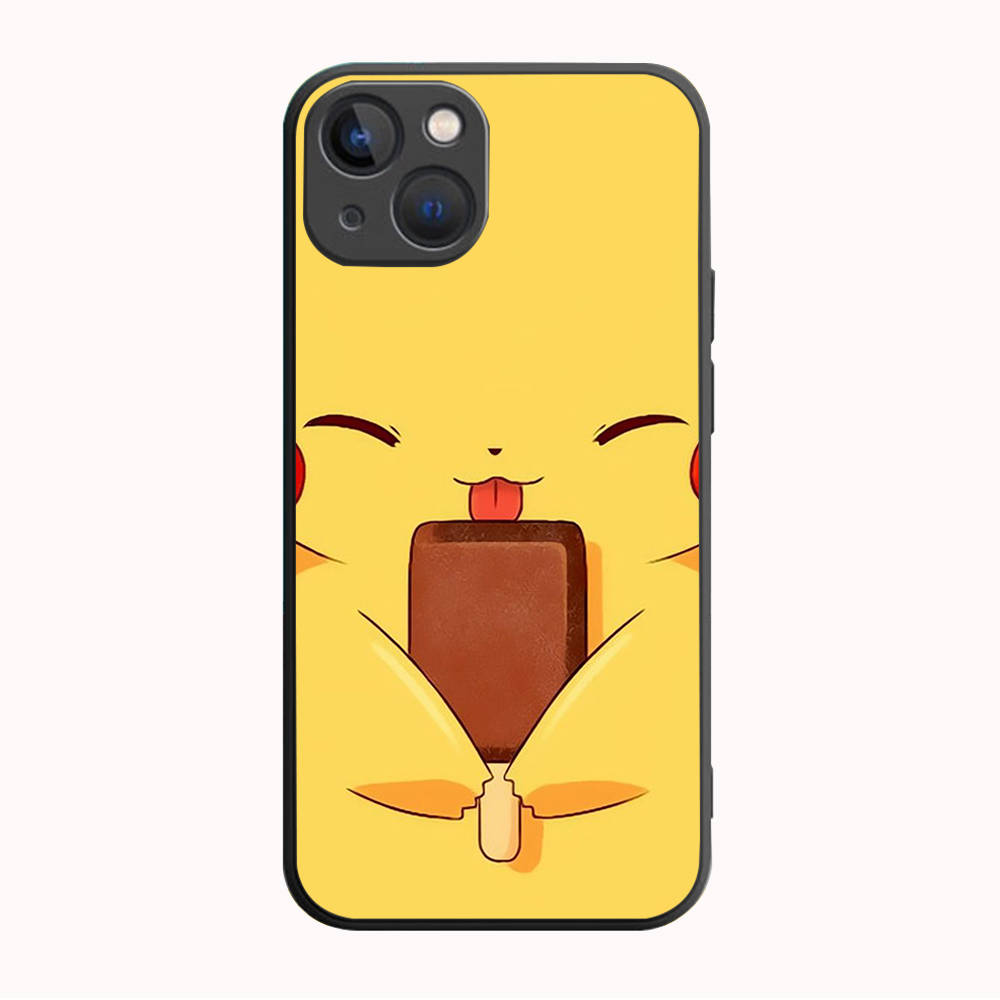 Carcasă neagră B-79 Pokemon Pikchu pentru Samsung S24 S23 S22 S21 S20 FE S10 Lite Ultra S7 S8 S9 Plus A05S A11 A12 A13 A15 A22 A24 A25 A32 A52 A71 5G