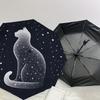 Starry Night Cat: A Unique Day Companion - Auto-Opening/Closing Umbrella, Outdoor Travel Accessory, Lightweight and Durable