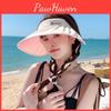 Ice Silk Fashion Sun Hat With Breathable Material And Letter Accents For Women