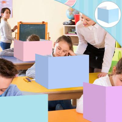 5Pcs Classroom Desk Dividers Table Desk Privacy Panels Rich Color Reliable Not Easily Deformed Student Study Test Privacy Boards