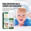 Spray Impermeabile per Bambini all'Aperto Fragranza Delicata Spruzzatore Solare Lavabile Ingredienti Naturali Spray Solari per