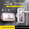 Cartoon Waterproof Shower Phone Holder with Rotatable Touch Screen and Brush Storage