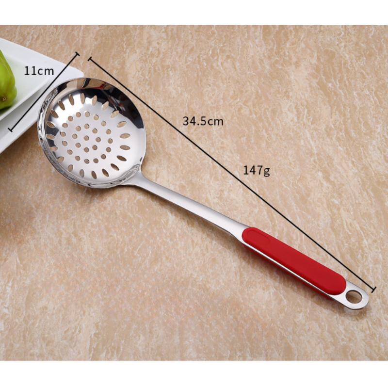 HANYANG Edelstahl-Rührspatel, Suppenlöffel, großer Trichter, Küchenutensilien, Verbrühschutz, Kochspatel, Suppenlöffel