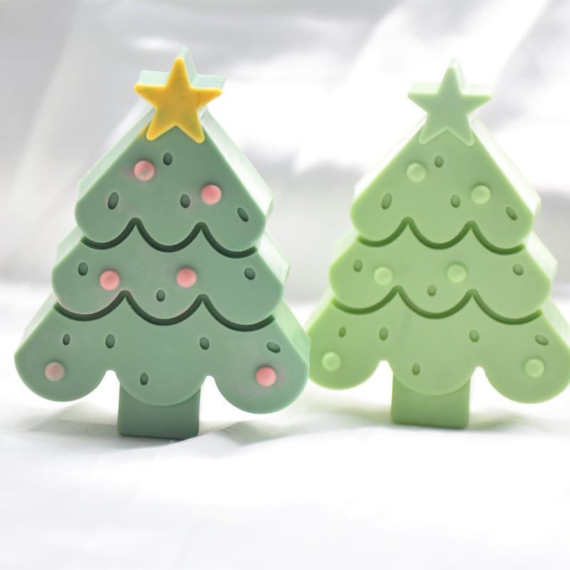 Christmas Tree Aromatherapy Candle Mold - Fragrant Gift Box Craft Tool
