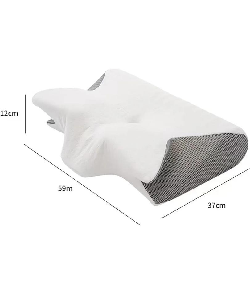Stitching Color Pillow Memory Foam Cervical Ergonomic Contoured Orthopedic Relaxing Cervical Pillow Versatile Support Pillow