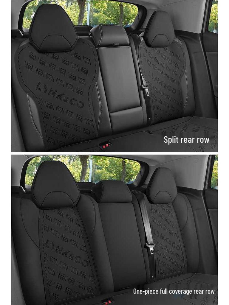 Suede All-Season Semi-Enclosed Saddle Seat Cushion for Lynk & Co 06