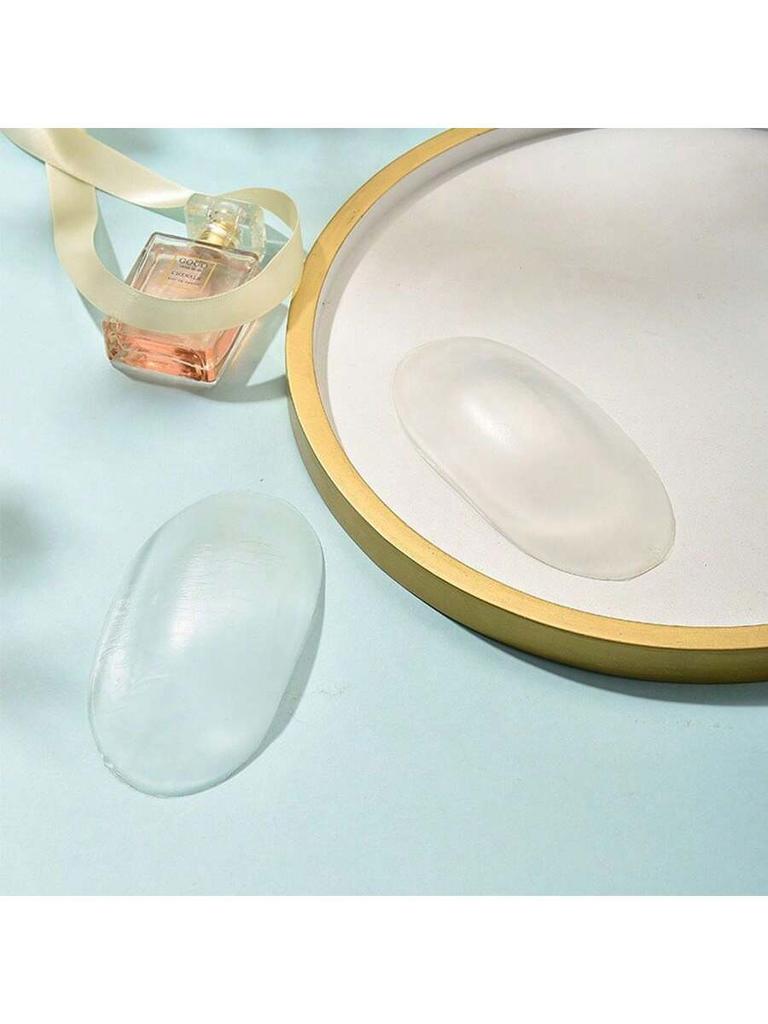 1 Pair Silicone Clear Shoulder Pad - Invisible Traceless Shoulder Pad Insert for Removable, Unisex, Suit, Occupational Clothing,