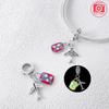 Copper Luminous Travel Series Luggage Plane Car Chain Charms Beads Pendant For Original Bracelet Woman Girl Jewelry