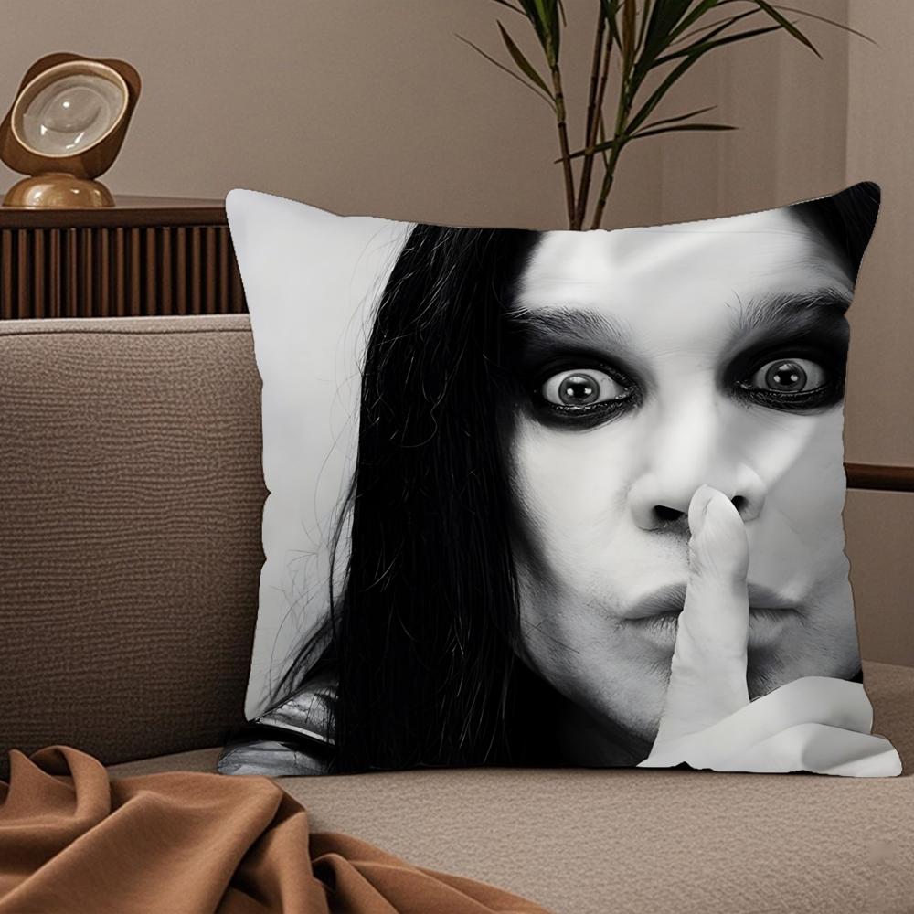 

Rest Prince Of Darkness O-Ozzy Osbourne Black Sabbath Pillow Case Silky Elegant Comfort Sofa Bed Invisible Zipper 30cmx30cm
