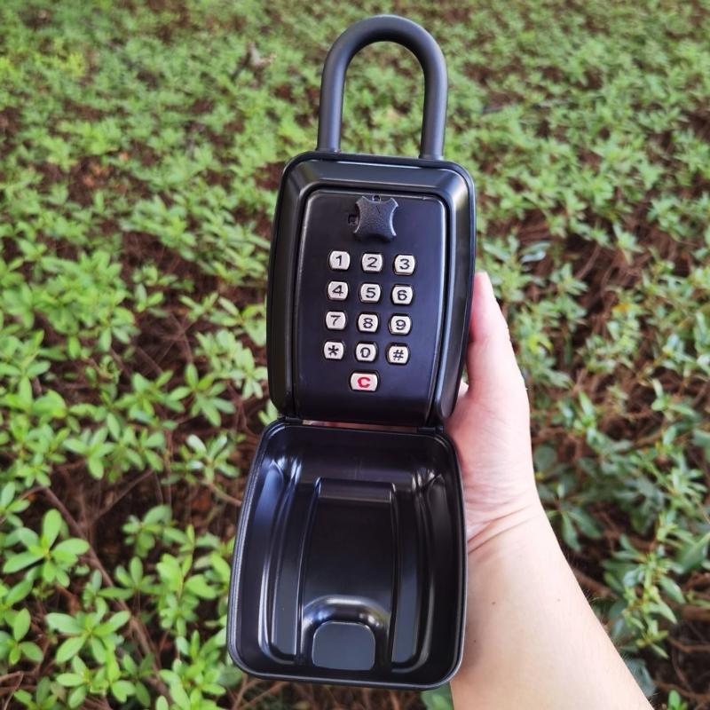 Weatherproof Outdoor Key Lock Box Wall Mounted Key Safe Codes Locking Storage Box Waterproof Lock Box for Key Room Card