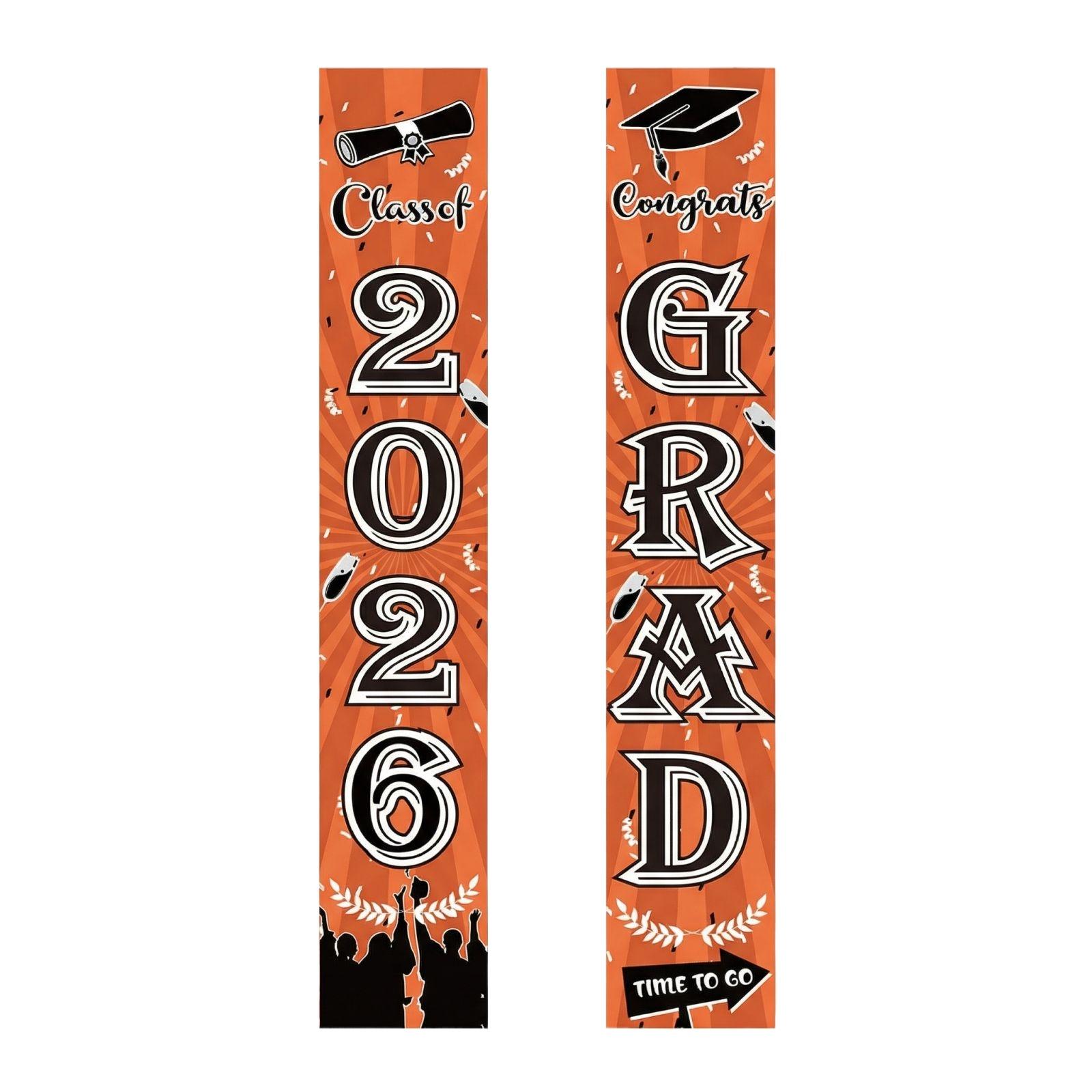 

Украшение для выпускного класса Флаг на дверь Подвесной флаг Украшения для выпускной вечеринки One Size