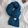 Korean egg containing wool scarf women's winter soft waxy wool knitted warm thickened scarf student ins tide