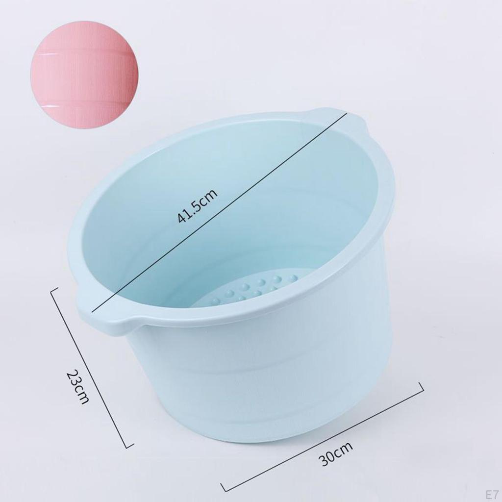 Foot Bath Basin Soaking Tub Lightweight 11.81x9.06inch Versatile Massage Bucket for