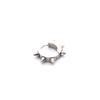 Stainless Steel Punk Spike Earrings with Color-Retaining Finish