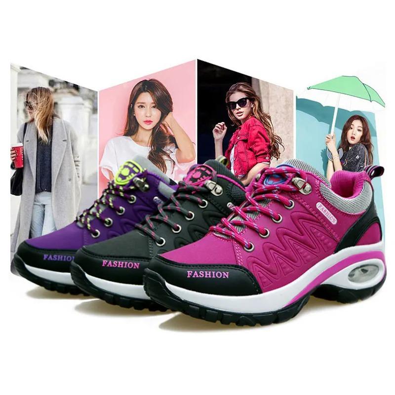 Women Sports Shoes Platform Sneakers Fashion Outdoor Hiking Non Slip Casual Shoes Low Running Shoes Women Footwear