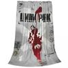 L-Linkin Rock Park Fleece Throw Blanket Blanket for Sofa Outdoor Lightweight Plush Thin Quilt