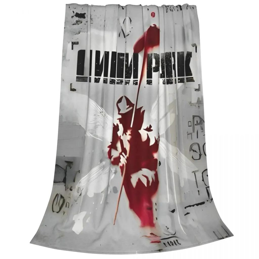 L-Linkin Rock Park Fleece Throw Blanket Blanket for Sofa Outdoor Lightweight Plush Thin Quilt