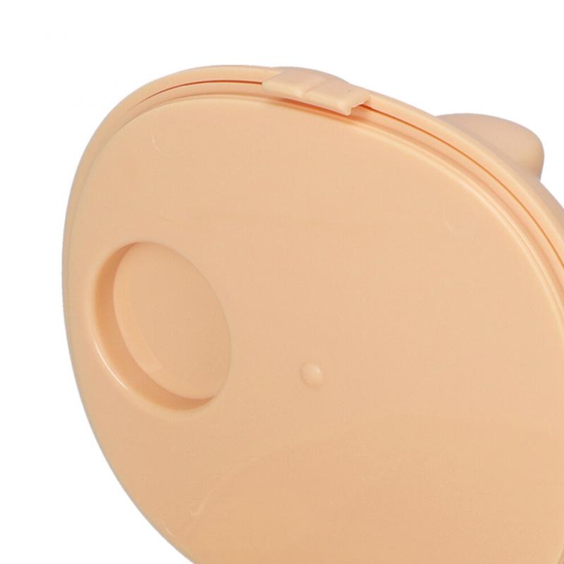 Portable Baby Milk Powder Box Bunny Ears Shaped Food Snack Storage Sealed PP Box With SpoonYellow