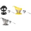 Stainless Steel Coffee Filter Set with HLB18 Measuring Spoon Meshs Filter Funnel Coffee Funnel Suitable for Coffee