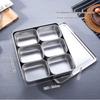 SIFAR Stainless Steel 4-Compartment Seasoning Box