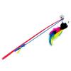 Pet Cat Bell The Dangle Faux Mouse Feather Rod Roped Roliga roliga leksaker
