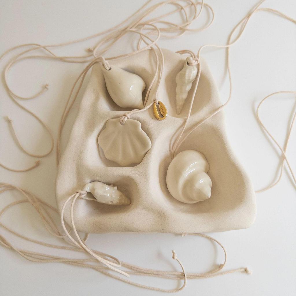 White Irregular Shell Pendant for Beach and Seaside DIY Accessories