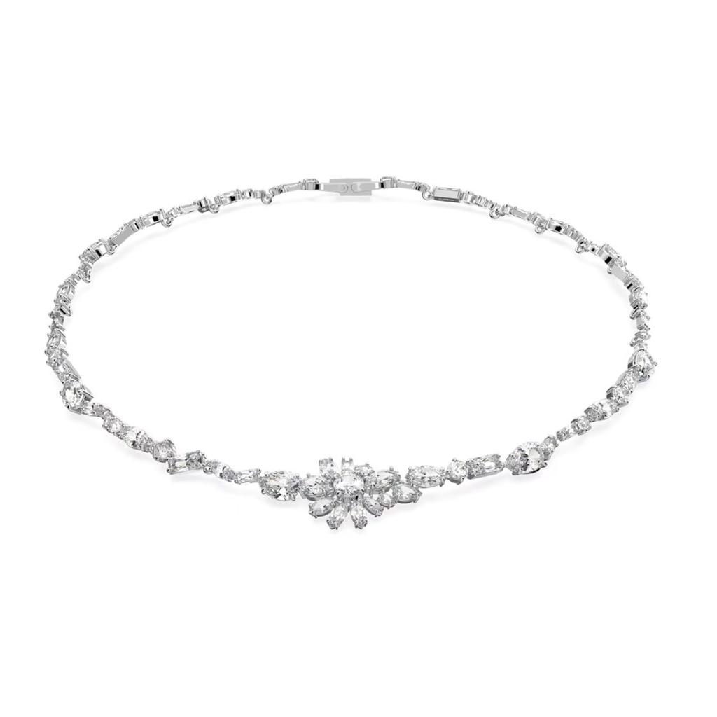 Swarovski Exquisite Blume Mixed Cut Halskette Damen Halskette Weiß 5644666