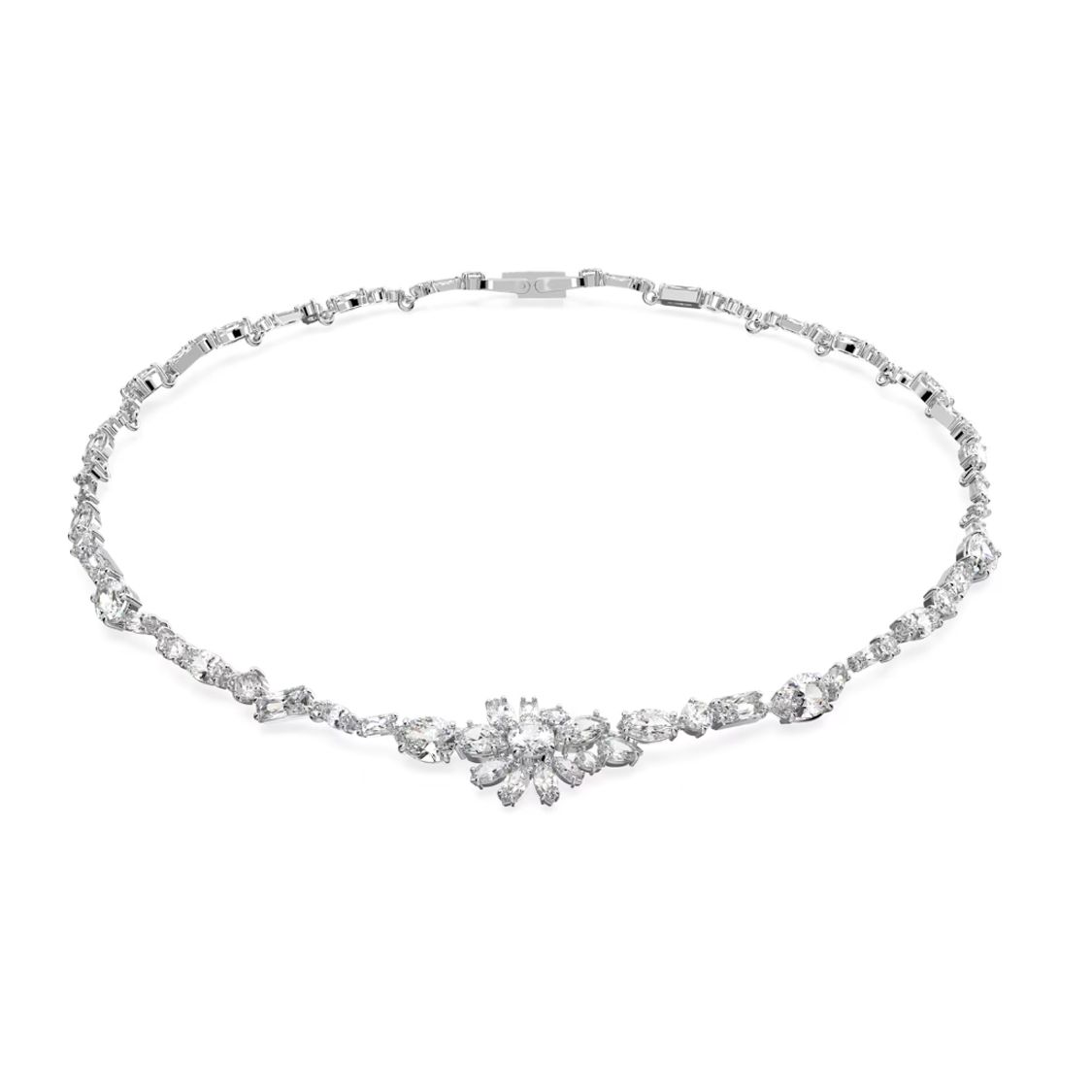 Swarovski Exquisite Flower Mixed Cut Necklace Women necklace White 5644666 Box (Random Color)