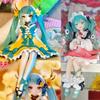 In Stock  Hatsune Miku Noodle Stopper Flower Fairy Series -Anemone Ver.- 14CM PVC Anime Action Figures Model Collection Toy