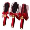 Red Cushion Comb Pair for Bride's Dowry - Wedding-Ready Accessory